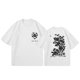 Suga Agust D Flower Print Short-sleeved Shirt